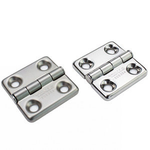 Bisagra Tipo H Estándar de Acero Inoxidable 304 con 4 Orificios, Par de Bisagras Industriales para Puertas y Ventanas - Product Image 1