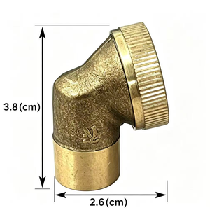 Arroseur en laiton ManS, coudé à 90 degrés, avec embout atomiseur réglable, conception épaissie pour l'irrigation agricole et l'arrosage des jardins - Product Image 2