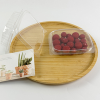 Contenitore personalizzato per insalata trasparente da 8 once per animali domestici riciclabile in plastica a conchiglia scatola da asporto insalata di frutta e verdura fresca