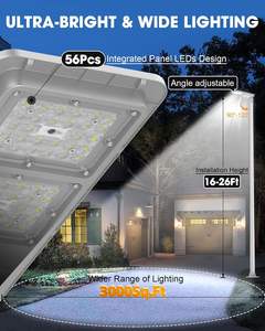 Lampadaire Solaire LED Extérieur Tout-en-un Étanche en Aluminium Moulé sous Pression pour Batterie au Lithium, 200, 300, 400, 500 Watts, Vente en Gros - Product Image 5