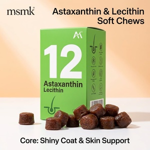 วิตามินเคี้ยวสำหรับสุนัข อัสตาแซนธิน เลซิติน ไบโอติน บำรุงผิวหนังและขนสัตว์ ช่วยให้ขนเงางาม สำหรับสุนัขและแมวขนาดเล็กถึงใหญ่ - Product Image 1