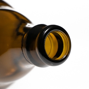 Bouteille en verre ambrée verte pour bière, vin et boissons, personnalisée en gros, 250 ml, 330 ml, 500 ml, <span class=keywords><strong>avec</strong></span> couvercle métallique, prix d'usine - Product Image 3