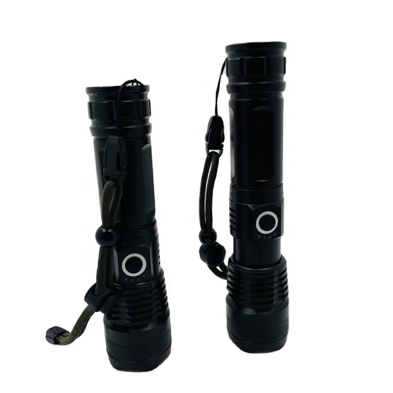 Waterproof Aluminum Powerful LED Flashlight Rechargeable 1000lm XHP50 Zoom LED Flashlight Torches