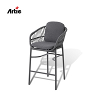 Taburetes de Bar modernos Artie, conjunto de muebles de exterior para restaurante, conjunto de muebles de Bar de lujo, mesa de Patio y dos sillas