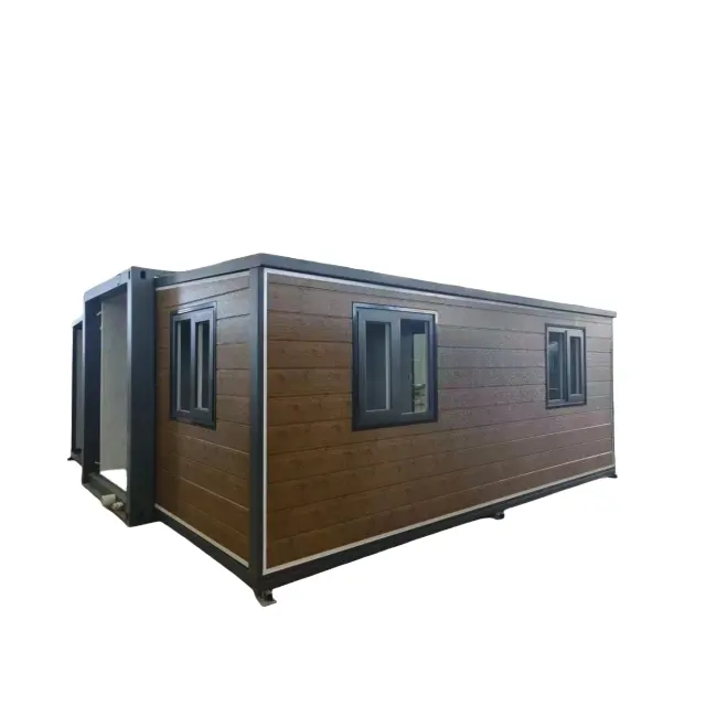 High Quality 40ft Modern Modular Steel Residential Office Use Buildings Exquisite Double Wing Expansion Box Houses Containers