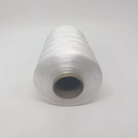 Hilo de Coser de Poliéster 100% de Alta Calidad y Tenacidad, 1 kg/rollo, Hilo para Bordar, Hilo para Puntada Invisible, 75D/2, Color Blanco Teñido