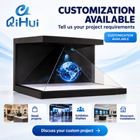 Etalase Parfum 3D Holografik, Presentasi Visual Digital Botol Fisik, Proyek Toko Kustom