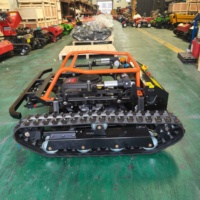 Tondeuse à gazon robotisée mini à chenilles en caoutchouc, la moins chère au monde, avec moteur de marque, pour jardin