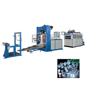 Servo System PLC Control Automatic Jelly Cup Cutting and Stacking Machine