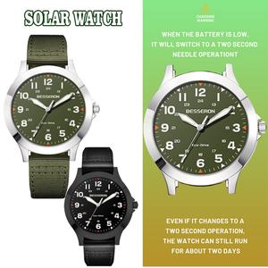 Montre de plongée solaire de luxe écologique de marque supérieure pour hommes, montre-bracelet étanche lumineuse, logo personnalisé, fabricants de montres pour hommes - Product Image 5