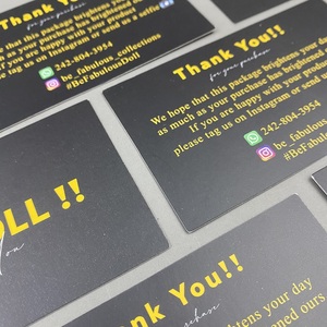 Tarjetas de Descuento Personalizadas de Estilo Moderno, 300gsm, Negro Mate, <span class=keywords><strong>10</strong></span>% de Descuento, para Marcas Deportivas y de Moda - Product Image 5