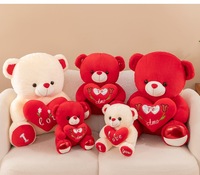 Personnaliser Fabricant Mignon Brun Saint Valentin Ours Pull En Peluche Jouet En Peluche De Haute Qualité Mignon Nœud Ours En Peluche Jouet