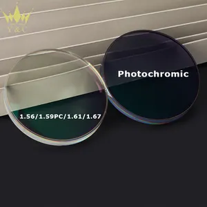 Wholesale CR39 Fast Photochromic Grey Eyeglasses Lens Optical Lentes Ophthalmic Lenses