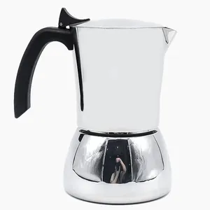 OEM供应商批发专业不锈钢过滤器Moka咖啡壶煮的正统咖啡。