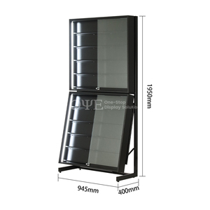 Étui moderne en acrylique pour cartes de collection, cadre métallique, vitrine pour cartes de baseball, éclairage LED, présentoir pour cartes de sport - Product Image 3