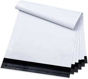 Huamaohengchun 100 Pack 12x15.5 Inch White Poly Mailers Strong Adhesive Sealing Waterproof Tear-resistant Mailing Bags - Product Image 1