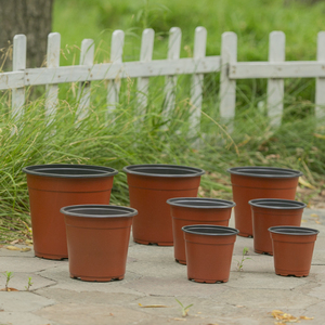 6-21 cm grand et petit diamètre supérieur recyclé PP plastique terre cuite doux extérieur jardin semis pépinière pots <span class=keywords><strong>de</strong></span> fleurs - Product Image 4