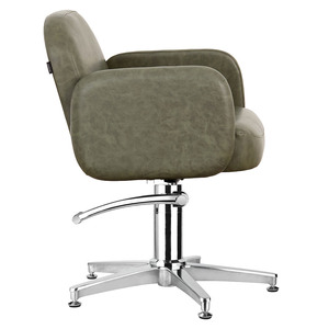 Équipement et mobilier de salon de coiffure et de beauté, chaise de coiffeur tout usage en vert sauge, chaise de barbier en métal - Product Image 4