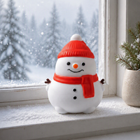 Jouet anti-stress géant bonhomme de neige de Noël 15,5 cm, jouet à presser à rebond lent, jouet tactile pour soulager l'anxiété, pour filles