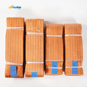 4 Tons Polyester Webbing Sling Safety Factor 7:1 Color Brown With Good Price