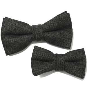 Vêtements de luxe pour hommes nœud surdimensionné vert émeraude Vintage <span class=keywords><strong>laine</strong></span> chevrons nœud papillon grand nœud papillon <span class=keywords><strong>laine</strong></span> pré-attaché larme goutte nœud papillon - Product Image 3