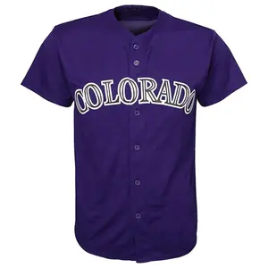 Snelle Levering Custom Afdrukken Baseball Effen Shirts Baseball Shirt Outfit Mens Sublimatie Goedkope Prijs Baseball Jersey