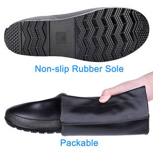 Bayan Packable anti piercing su geçirmez uzun boylu yağmur çizmeleri Ultra hafif düz Wellies güvenlik yağmur çizmeleri yağmur çizmeleri - Product Image 3