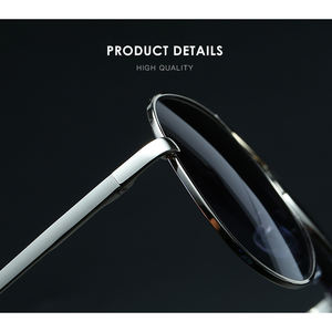 Vintage Big <span class=keywords><strong>Pilot</strong></span> Sonnenbrille Benutzer definiertes Logo Hochwertige polarisierte UV400 Schutz Metallrahmen Feder scharniere Aviation Sonnenbrille - Product Image 3