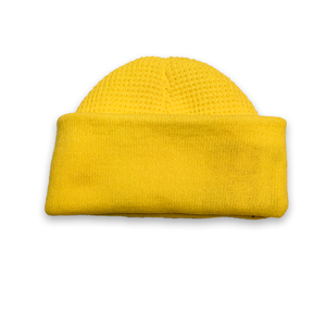 Factory Custom Thermal Good Elasticity Acrylic Flat Embroidery Logo Waffle Knitted Beanie Skull <strong>Cap</strong> for <strong>Winter</strong> Outdoor Using - Product Image 4