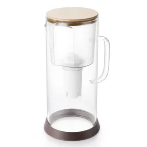 China Factory 3.5L BPA Free Water Filter Glass Pitcher Chlorine Heavy Metal Bacteria Removal For Healthy Life