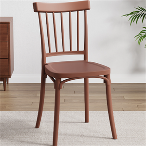 Chaises Windsor modernes ergonomiques empilables en plastique noir tressé pour café, banquet, salle à manger, mariage, hôtel, école, centre commercial - Product Image 1