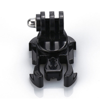 Support de casque intégral HONGDAK en ABS pour Hero 13/12/11/10/9/8/7, Insta360 X3 et Osmo Action 3
