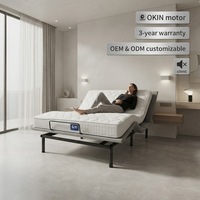 Cadre de lit électrique réglable en gros, directement de l'usine, avec matelas, taille personnalisée, moteur silencieux pour distributeurs