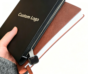 Cuaderno Vintage <span class=keywords><strong>A5</strong></span> Personalizado de Cuero PU, Tapa Blanda con <span class=keywords><strong>Papel</strong></span> Rayado, <span class=keywords><strong>Papel</strong></span> Grueso de Alta Calidad - Product Image 2