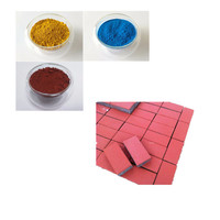 Pigment coloré en poudre, piate de fer fe2/3, pigment rouge et jaune, 50 ml