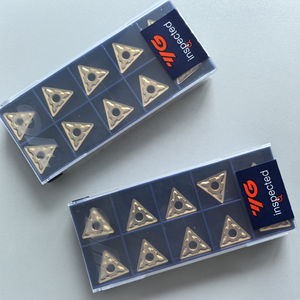 เม็ดมีดคาร์ไบด์รูปสามเหลี่ยม Yg1 YG2025 TNMG160408-MG ของแท้ 100% สำหรับเครื่องกลึง CNC เคลือบ HRC45-60 รับประกัน 3 ปี - Product Image 4