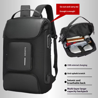 Tas Ransel Kantor Custom Pria Kasual Olahraga Outdoor Anti Maling Tahan Air Tas Punggung Travel Tas Laptop Ransel untuk Pria