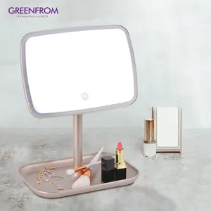Factory Supplier Touch Sensor Cosmetic Led Beauty Vanity Mirror Portable Table Led Makeup Mirror