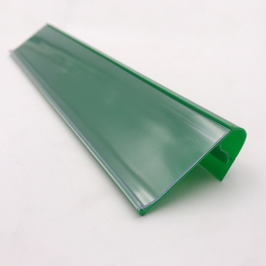 Siêu thị Kệ nhãn trong suốt PVC Pet BPA cấp thực phẩm miễn phí giá chủ đôi dòng nhựa móc dữ liệu dải tính năng - Product Image 4