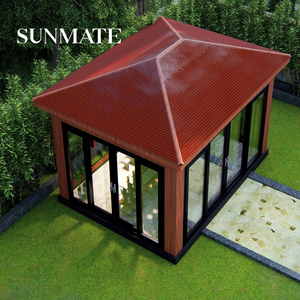 Véranda en aluminium, jardin <span class=keywords><strong>d</strong></span>'hiver, terrasse, toit de véranda, solarium 4 saisons, couverture de patio, véranda autoportante, installation facile - Product Image 1