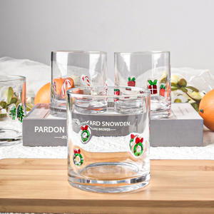 Verres à vin de Noël bon marché de conception classique tasse en verre transparente pour les cadeaux d'affaires - Product Image 2