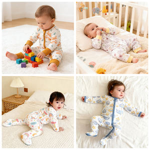 Пижамы с принтом из бамбука и спандекса - Product Image 2