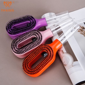 PAKISS Hairbrush Supplier 2-in-1 Hair Mist <strong>Brush</strong> Detangles Refreshe <strong>Smooths</strong> Anti-static Spray Comb Detangling Hydration <strong>Brush</strong> - Product Image 5