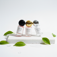 Botella de Perfume de Lujo Transparente de Alta Calidad de 15 ml con Pulverizador, Tapa de Madera, Vidrio Grueso, Impresión de Logotipo Personalizado