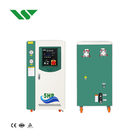 Refroidisseur d'eau industriel à compresseur 5HP 7.5kw/10HP, refroidi par eau, pour le soufflage de bouteilles en PET