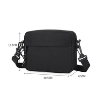 Dompet Paspor Perjalanan Unisex, Kantong Ponsel Kecil, Tas Selempang Bahu Samping untuk Pria