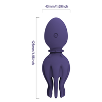 Oktopus-Masturbator für Männer mit Vibrationsfunktion, Eichel-Massage und Stimulation, Masturbationshilfe, Airplane Cup Sexspielzeug