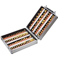 Set Pisau Pemotong Kayu 1/4 Handle 100 Buah, Mesin Pemotong Tepi Elektrik, Alat Pemotong Slot