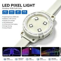 Luz LED RGB para Exteriores, IP67, DMX, SPI, Impermeable, para Iluminación de Puentes y Cables