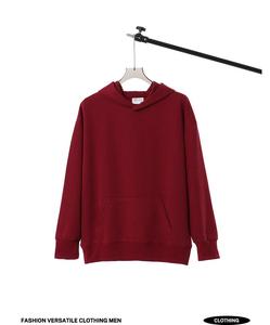 100% Cotton 350gsm Heavyweight <b>Hoodie</b> <b>Men</b> Women Custom Logo Embroidery Oversized Pullover Sweatshirt Anti-Wrinkle Pocket - Product Image 4